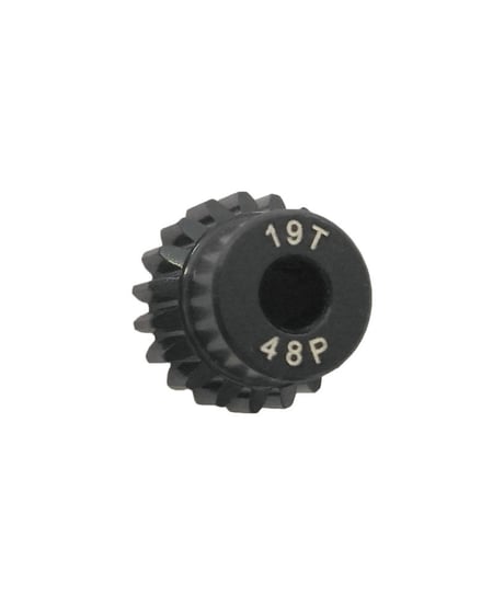 【IP-4819B】7075 ハードコートピニオンギヤ ブラック 48ピッチ 19T