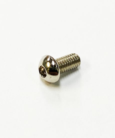 【TSB-06NI】M3六角ボタンビス ニッケルクローム 6mm