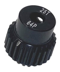 【IP-6420B】7075ハードコートピニオンギヤ ブラック 64ピッチ 20T