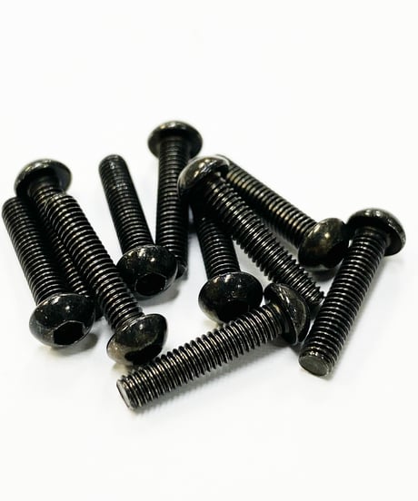【TSB-14BK】M3六角ボタンビス ブラック 14mm