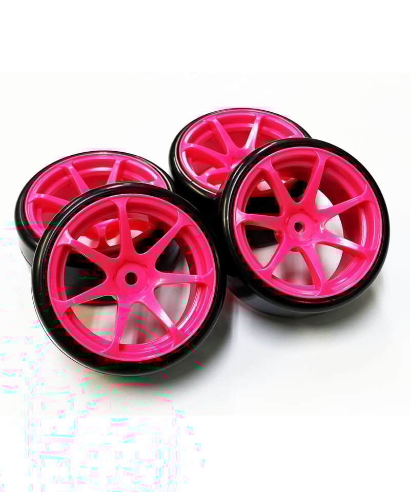 HD-031PK】ホイルはめ込み済みドリフトタイヤ（AVS MODEL T7ホイル
