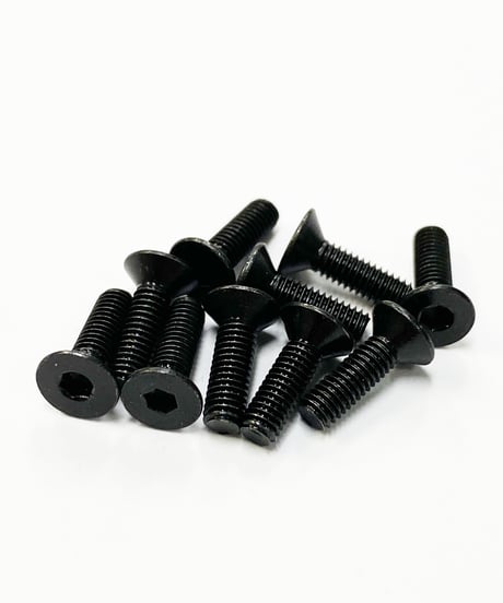 【TSD-10BK】M3六角皿ビス ブラック 10mm