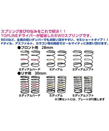 RWD用 S-Line セミショートスプリング