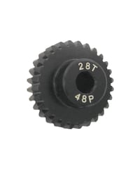 【IP-4828B】7075 ハードコートピニオンギヤ ブラック 48ピッチ 28T