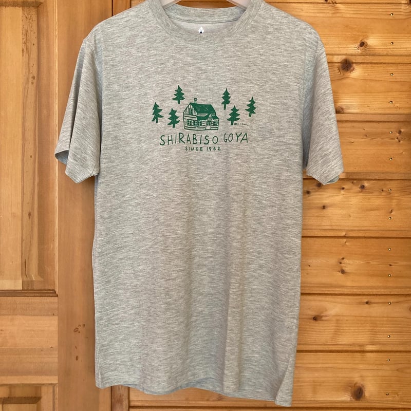 オリジナルTシャツ『小屋』 グレー | しらびそ小屋 online shop