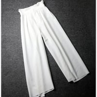 ハイウエスト ワイド ホワイトパンツ C210
