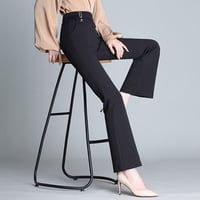 2ライン フレアパンツ スリムフィットパンツ ハイウエス C129