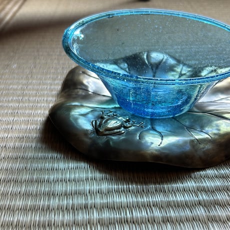 ヘラートガラス器 blue