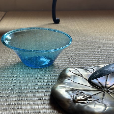 ヘラートガラス器 blue