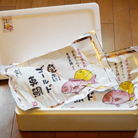 【ネット販売限定】愛南ゴールド真鯛３枚おろし(アラ付）