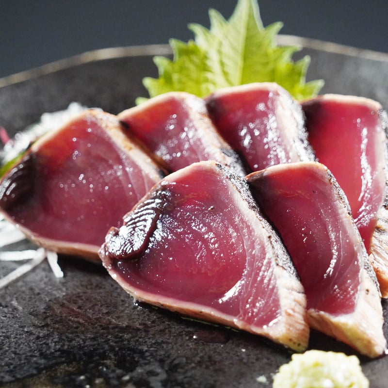 カツオのたたき 朝どれ！鮮かつおタタキ600g 炙りサーモン1柵【Dセット】 冷蔵便