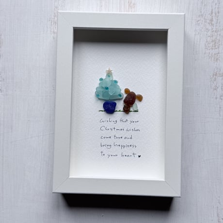 【専用】シーグラスアート<アメリカンな女の子>レア 置物 一点物 スター シーグラスアート 海の宝石 ガラス細工 インテリア雑貨 北欧 パネル