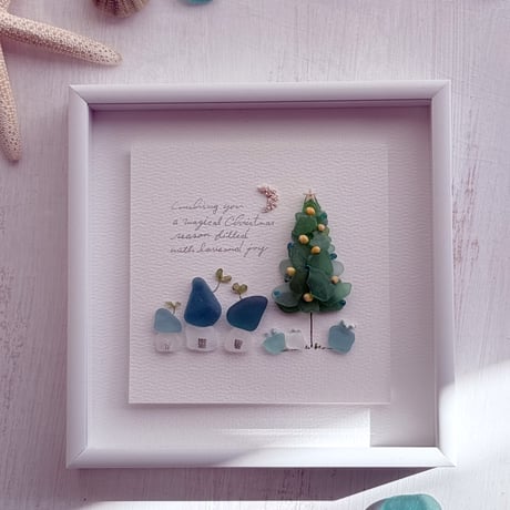 hiro様ご確認用　シーグラスアート　２点 hiro様ご確認用 シーグラスアート 2点