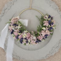 ラベンダーとスターチスの癒しのリース❁
