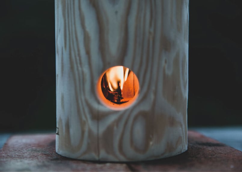 suns wood 手彫り　ククサ　白樺　漆塗り　ソロキャン　一点もの　野営 ウッドデザイン賞2023受賞】ソロキャンプトーチ SOLO CAMP TORCH