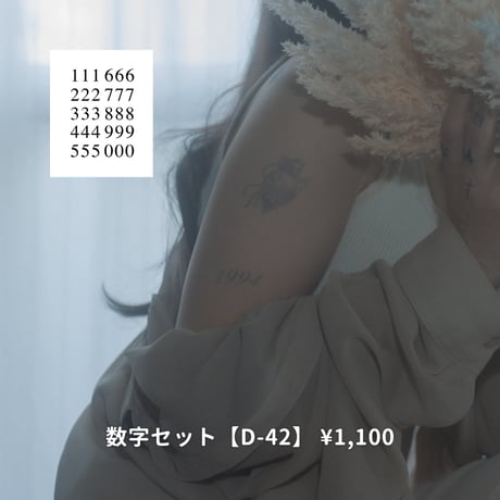Karisome｜数字セット【D-42】