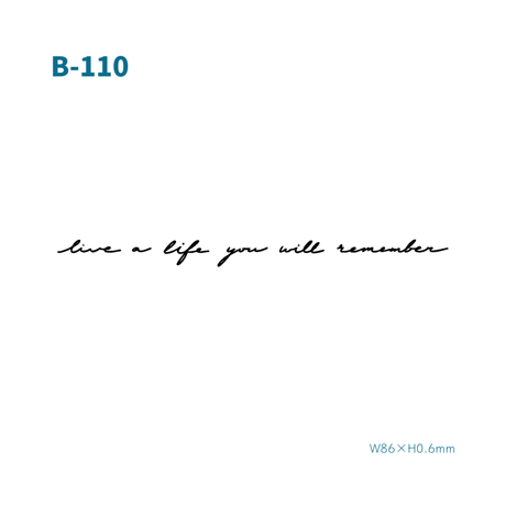 Karisome｜Live a life you will remember【B-110】