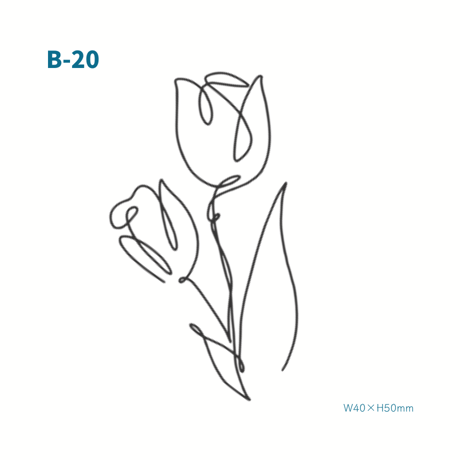 Karisome｜一筆チューリップ【B-20】