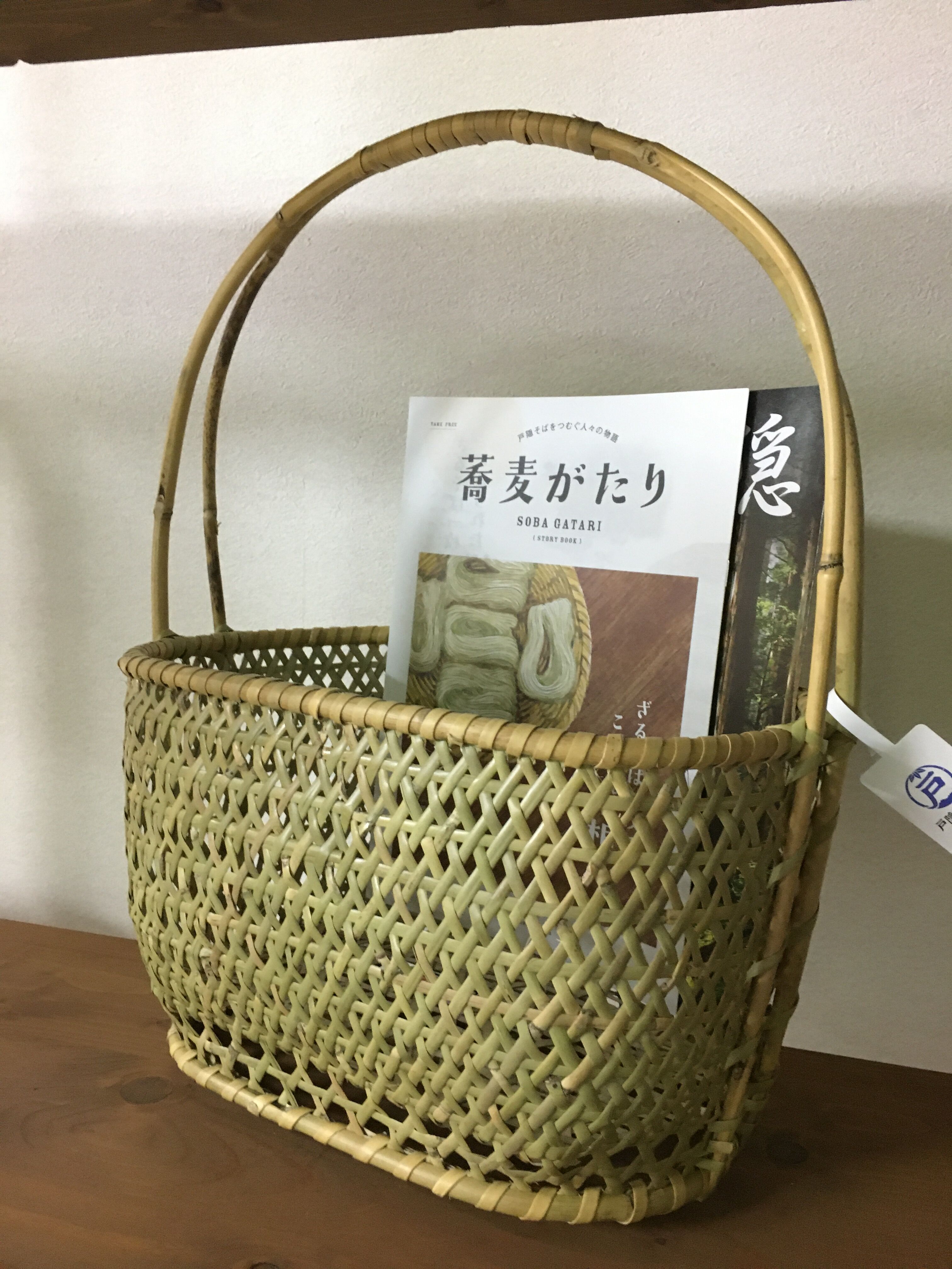 【まーる】戸隠竹細工 りんごかご original
