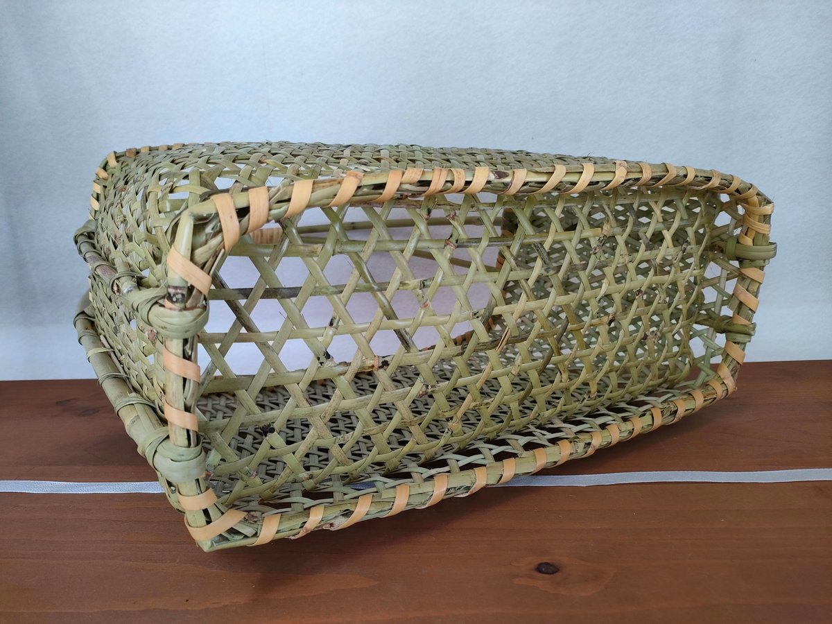 長野県戸隠　竹細工　かご　2個 長野県戸隠 竹細工 かご 2個