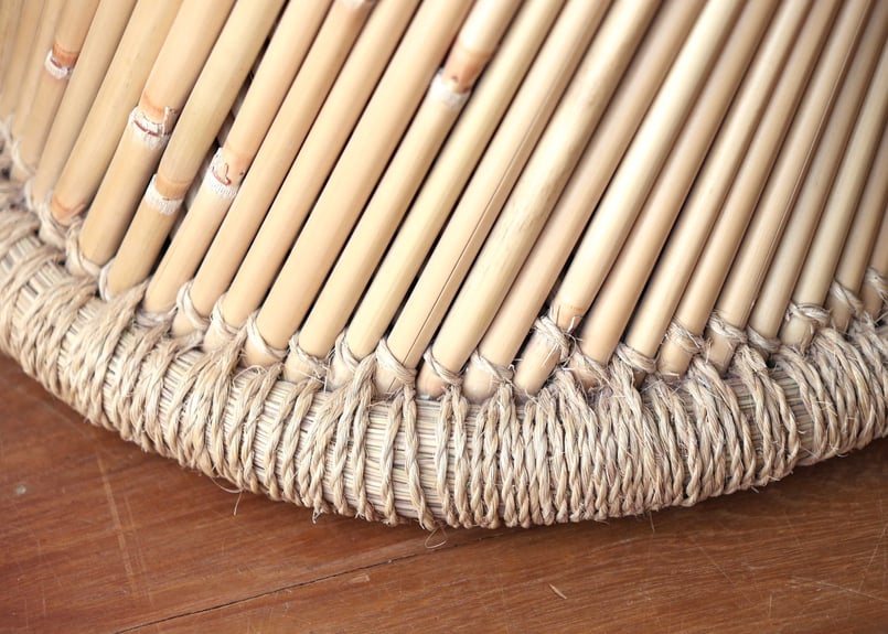 パキスタン・葦と藁編みの背もたれ付椅子 | GALLERY GRANPIE