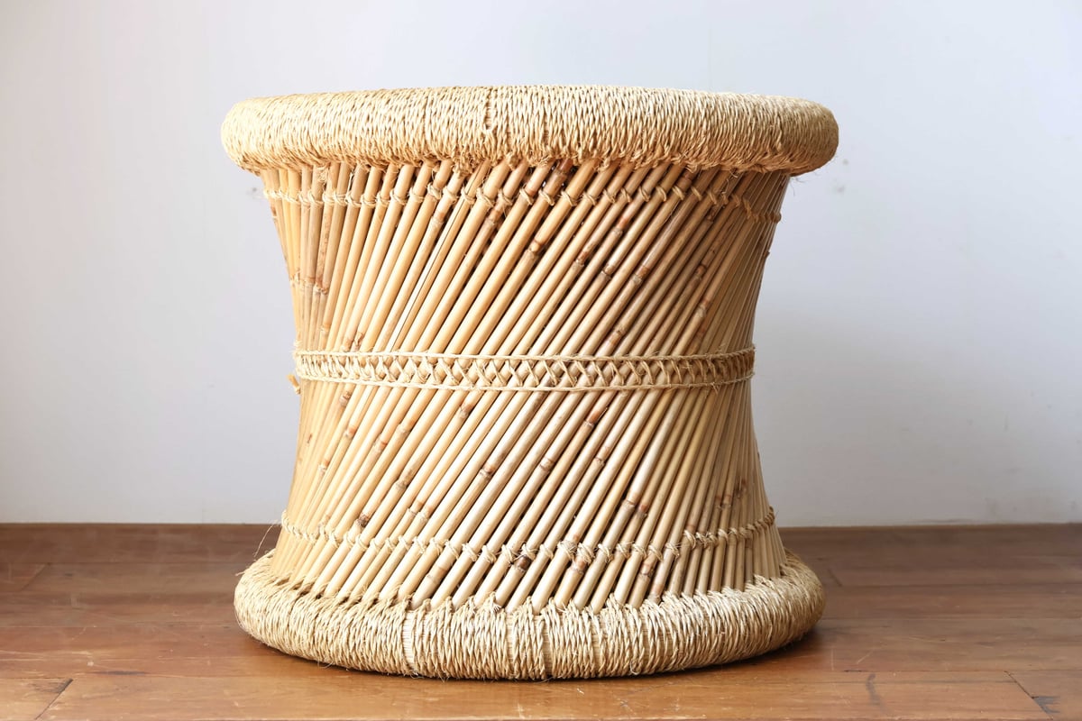 パキスタン・葦と藁編みのスツール/大 | GALLERY GRANPIE Online Tokyo