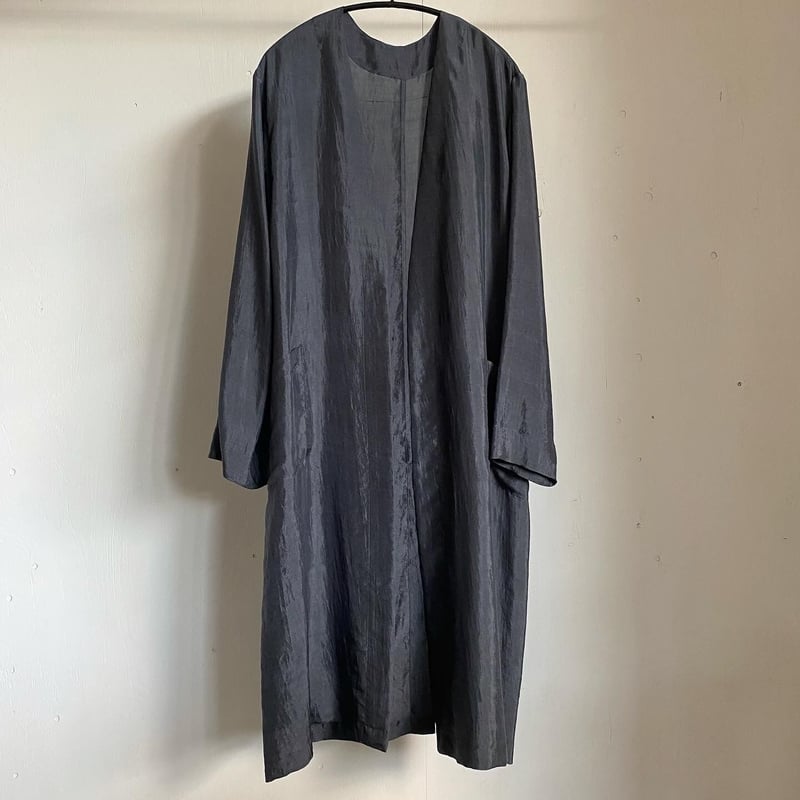 uryya SILK ガウンコート　オフホワイト uryya SILK ガウンコート オフホワイト - メルカリ