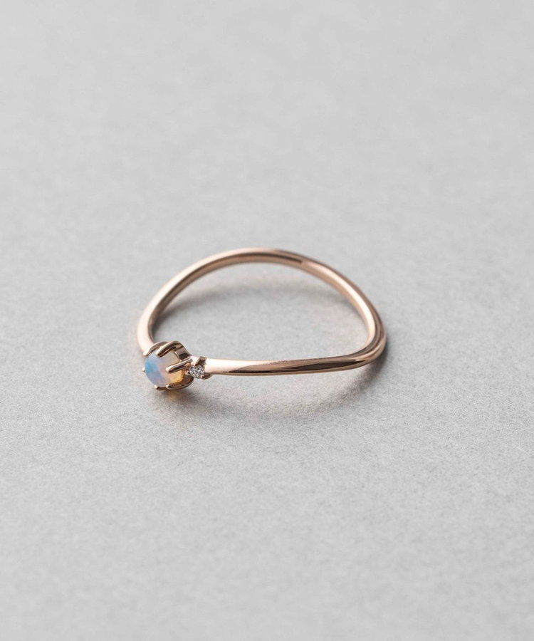 K10PG オパール ピンキーリング | Wiit.