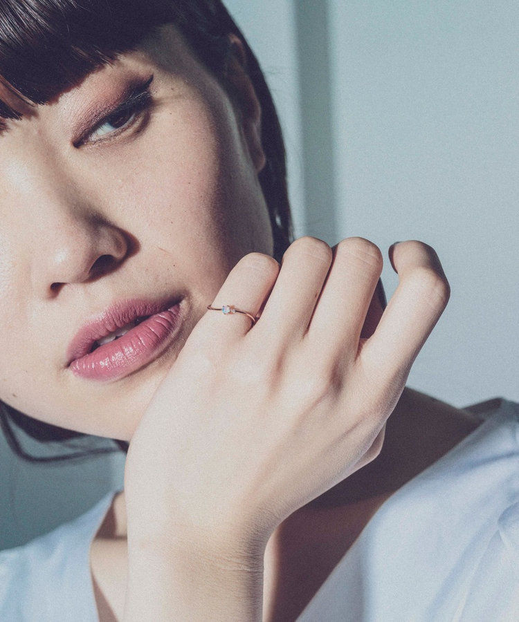 K10PG オパール ピンキーリング | Wiit.