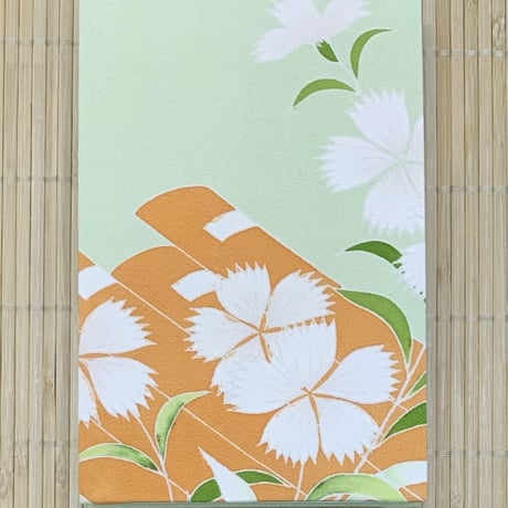 舞妓さんの衣装で作った世界にたった一つの御朱印帳（浅緑−7/限定9）