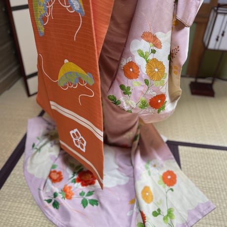 舞妓さんの衣装で作った世界にたった一つの御朱印帳（撫子ー５/限定５）