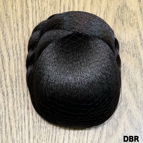 髷タイプのヘアピース【既製品：ダークブラウン】（簡易和装ヘアセット）