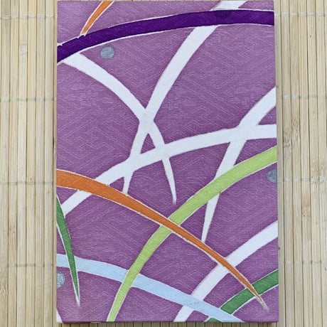 舞妓さんの衣装で作った世界にたった一つの御朱印帳（紫苑ー10/限定12）