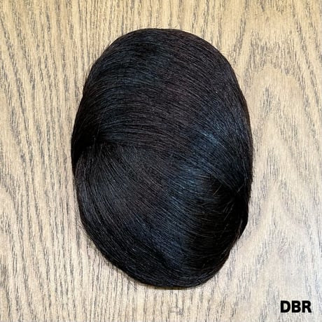 髷タイプのヘアピース【オーダー品：ダークブラウン】（簡易和装ヘアセット）