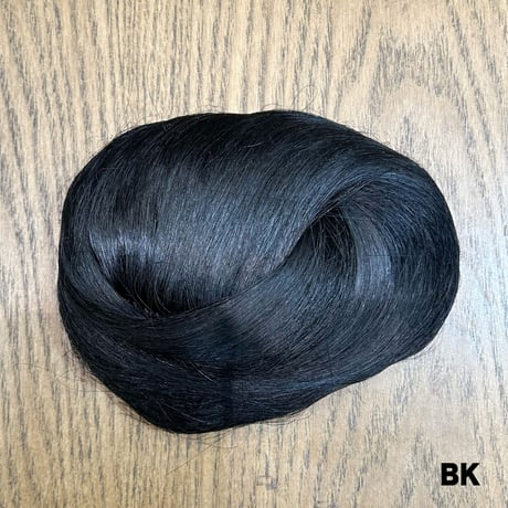髷タイプのヘアピース【オーダー品：ブラック】（簡易和装ヘアセット）