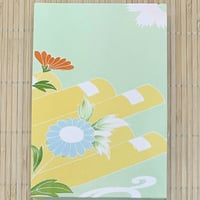 舞妓さんの衣装で作った世界にたった一つの御朱印帳（浅緑ー5/限定9）