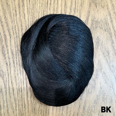 髷タイプのヘアピース【オーダー品：ブラック】（簡易和装ヘアセット）