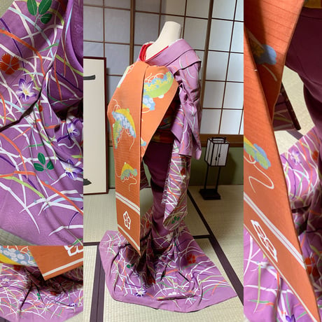 舞妓さんの衣装で作った世界にたった一つの御朱印帳（紫苑ー11/限定12）