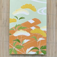 舞妓さんの衣装で作った世界にたった一つの御朱印帳（浅緑ー1/限定9）