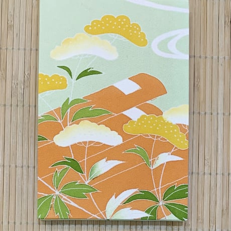 舞妓さんの衣装で作った世界にたった一つの御朱印帳（浅緑ー1/限定9）