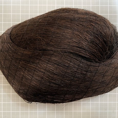 髷タイプのヘアピース【オーダー品：ダークブラウン】（簡易和装ヘアセット）