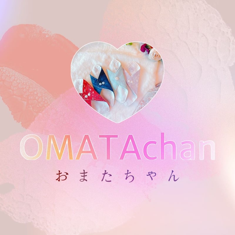 天然石付き布ライナー】おまたちゃん❤︎水色小花柄 | Mika &
