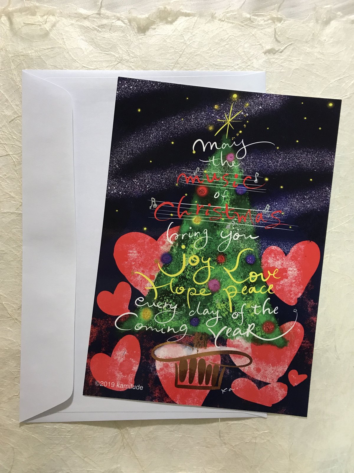 クリスマスツリー♡ハート | Kamifude