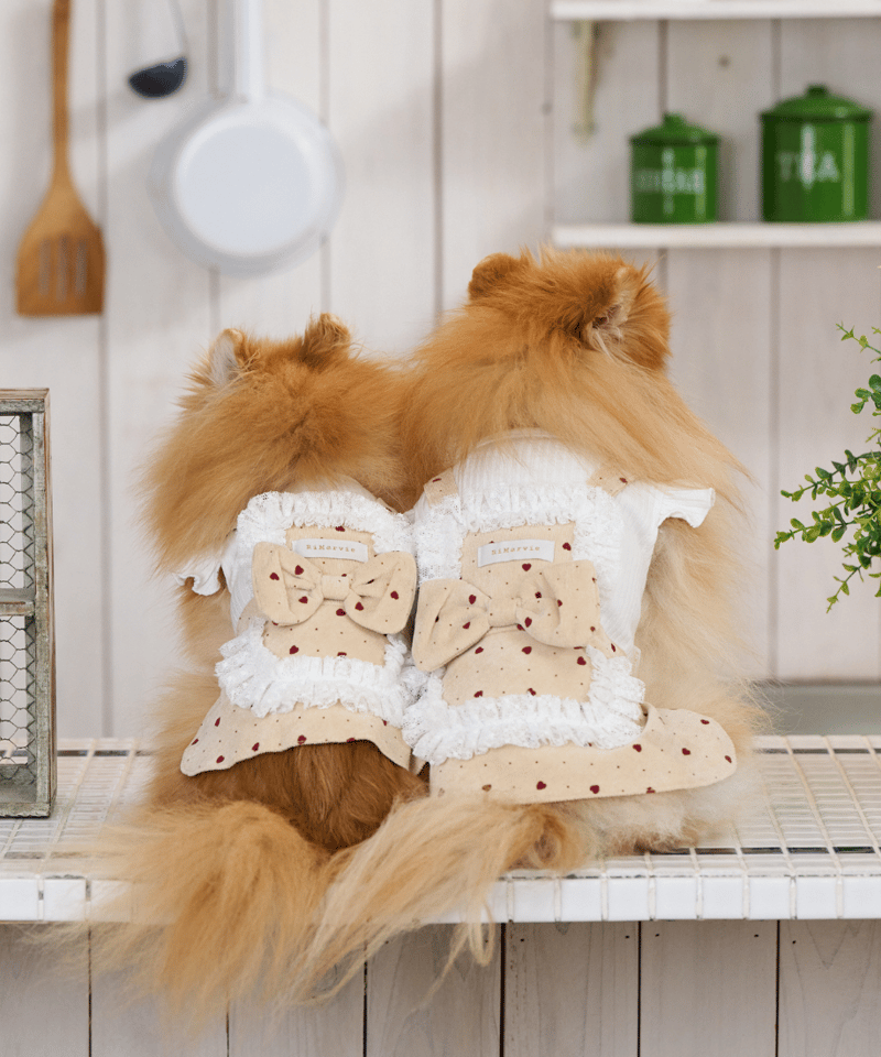 いちごホイップワンピース♡ 即納】 ハートホイップワンピ 《ストロベリーショートケーキ