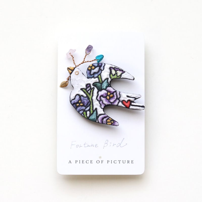 Y様オーダー品 「Fortune bird」ブローチ | A PIECE OF PICTURE