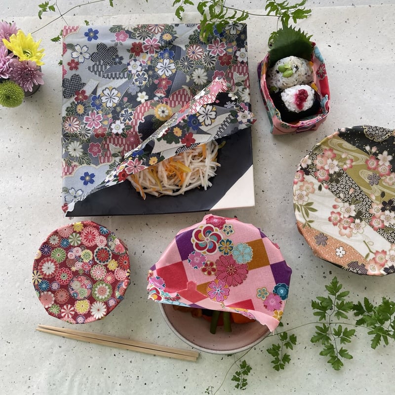 和柄ライン 赤玉 M 蜜蝋ラップ | ETHICAL WRAP