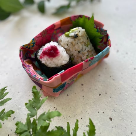 和柄ライン　桃市松　M 蜜蝋ラップ