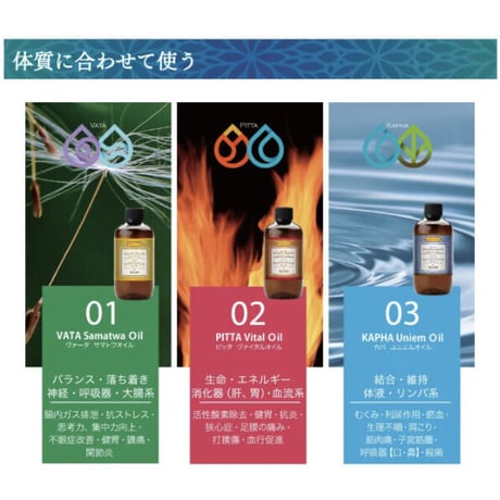 アーユルヴェーダオイル業務用ヴァータ用500㎖