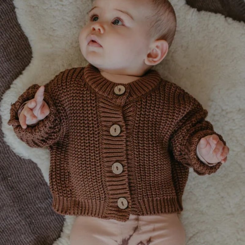 The Chunky Cardigan - RUST - / THE SIMPLE FOLK...