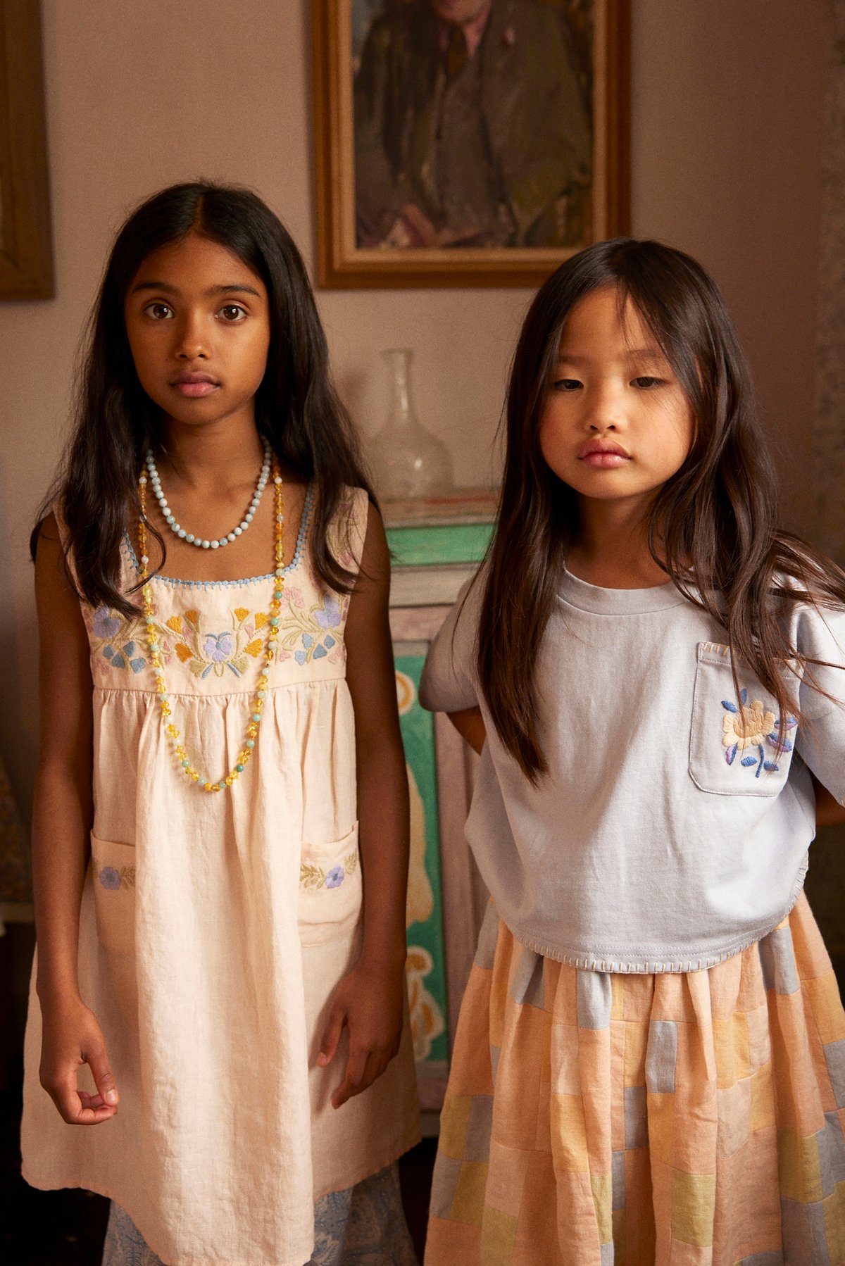 t*様 TABITHA PATCHWORK DRESS 2-3y apolina Apolina / Tabitha Dress - Blush | calme closet